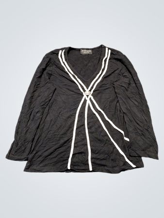 principlea PETITE Black Wrap Top