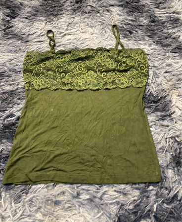 Green Lace Top