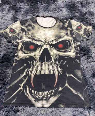 T-Shirt with Skull Design