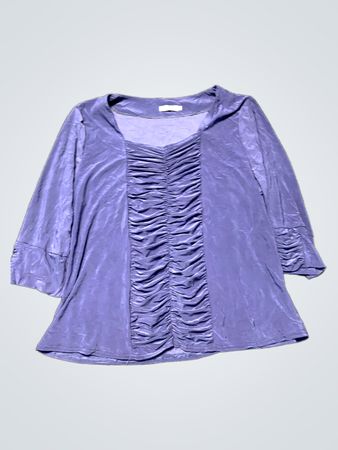 Purple Long-Sleeve Blouse