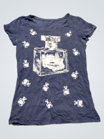 T-Shirt with Perfume Bottle Design