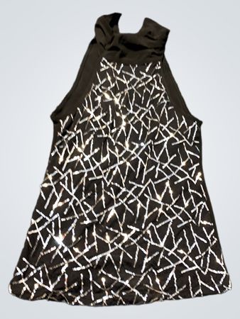 Black and White Patterned Tank Top