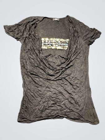Black Embellished T-Shirt
