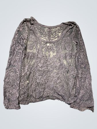 Purple Lace Long Sleeve Top