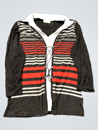Black and Red Striped Jacket