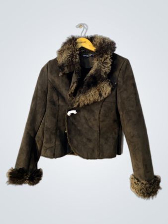 Brown Faux Fur Jacket