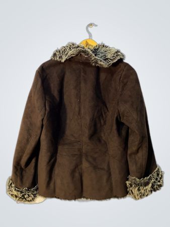 Brown Fur Trim Jacket