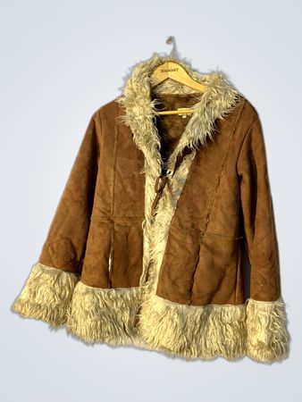Brown Faux Fur Jacket