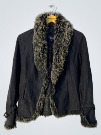 Black Fur Trim Jacket