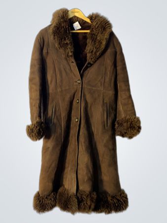 Brown Fur-Lined Coat