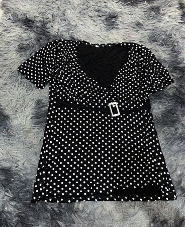 Black and White Polka Dot Dress