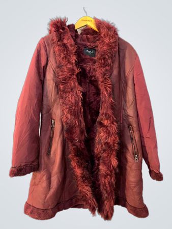 Red Faux Fur Jacket