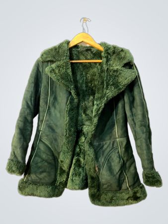 Green Furry Coat