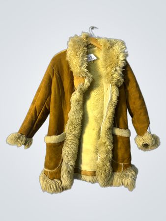 Brown Fur-Lined Coat