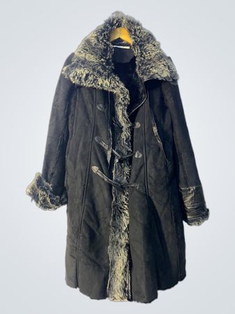 Unbranded Faux Fur Trimmed Long Coat