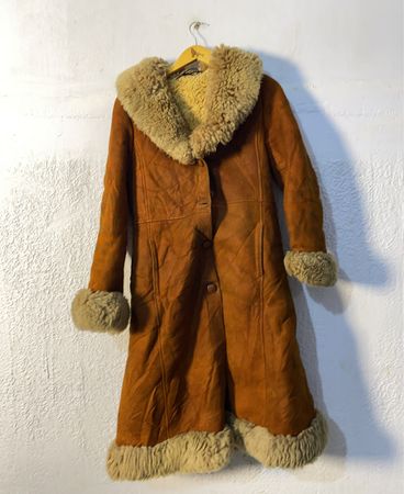 Brown Fur-Trimmed Coat