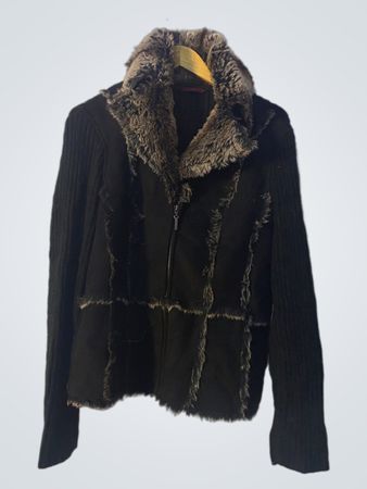 Black Fur-Lined Jacket