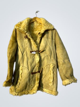 Yellow Shearling Coat