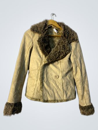 Tan Fur-Lined Jacket