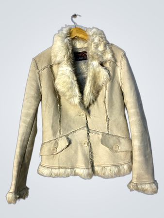 Women's Faux Fur Trimmed Jacket