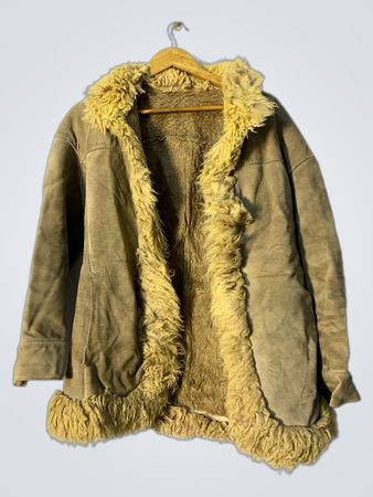 Shearling Lined Suede Jacket