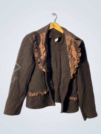 Brown Ruffled Jacket