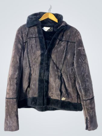 Brown Faux Fur Lined Jacket