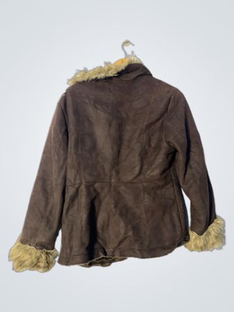 VM Fashion Brown Faux Fur Lined Jacket