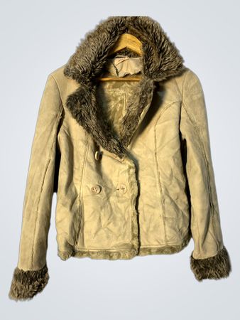 Tan Faux Fur Lined Jacket