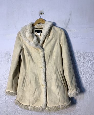 GIII APPAREL Women's Faux Suede Sherpa Lined Coat
