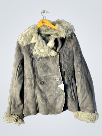 Grey Faux Fur Lined Jacket