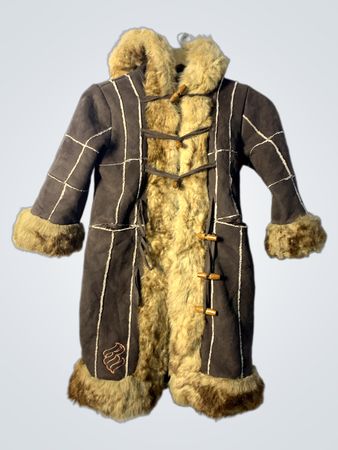 Brown Faux Fur Lined Duffle Coat