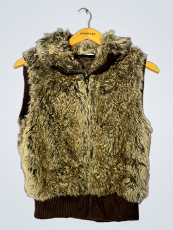 Faux Fur Hooded Vest