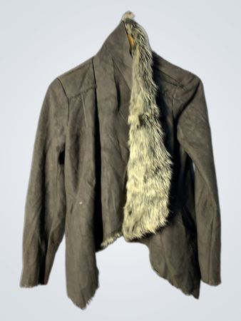 Women's Faux Fur Trimmed Jacket