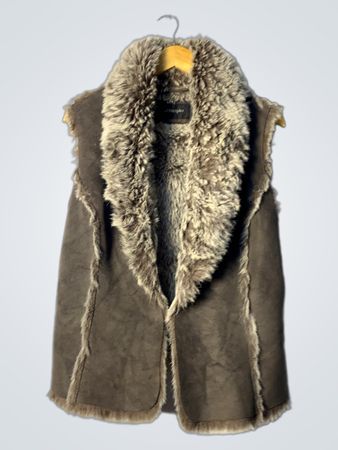 Principles Faux Fur Trimmed Vest