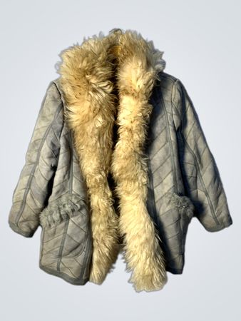 Vintage Fur Lined Coat