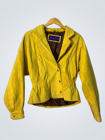 Midnight Oil Yellow Leather Jacket