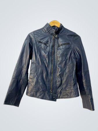 Blue Leather Jacket