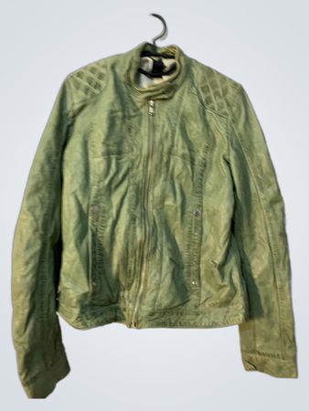 GNR Green Faux Leather Jacket