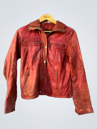 Legend Hardware Red Leather Jacket