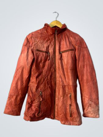 GOLDSTEIN of Sweden Red Leather Jacket