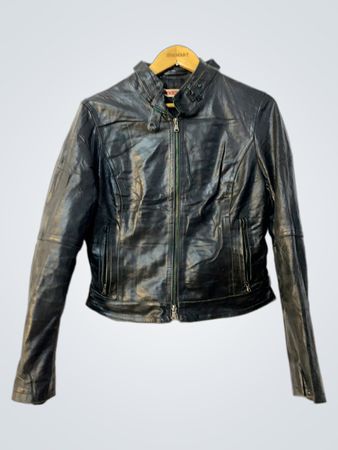 OXE Black Leather Jacket