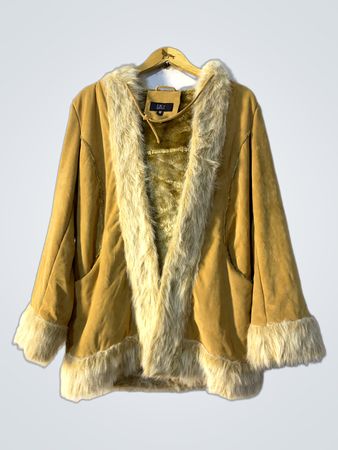 J.N.Y. Jennyfer Suede & Fur Lined Jacket