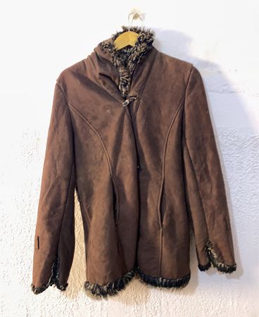 Brown Faux Fur Lined Jacket