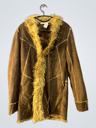 Marlon Brown Faux Fur Lined Jacket