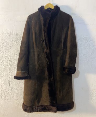Brown Faux Fur Lined Coat