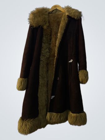 Brown Fur Lined Coat
