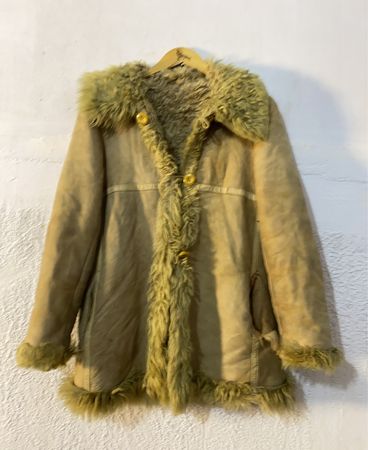 Tan Suede Sheepskin Lined Coat