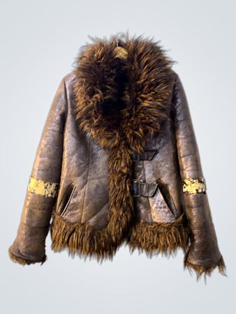 Brown Faux Fur Lined Jacket