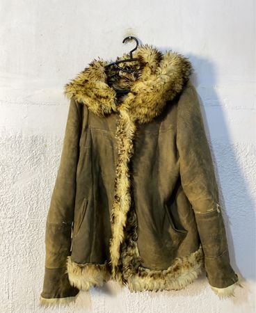 Shearling Lined Suede Jacket